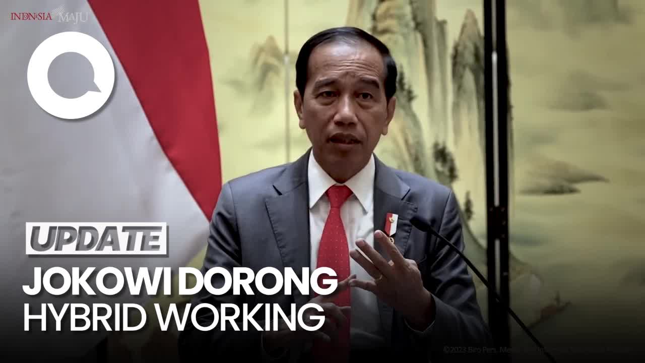 Atasi Polusi Udara Jabodetabek Jokowi Dorong Kantor Hybrid Working