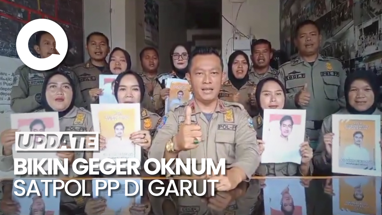 Heboh Aksi Sejumlah Oknum Satpol Pp Garut Deklarasi Dukung Gibran