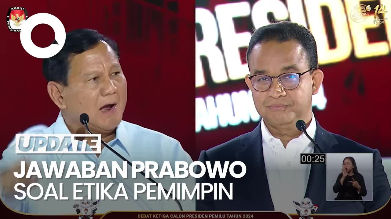 Anies Tanya Soal Standar Etika Pemimpin Ini Jawaban Prabowo