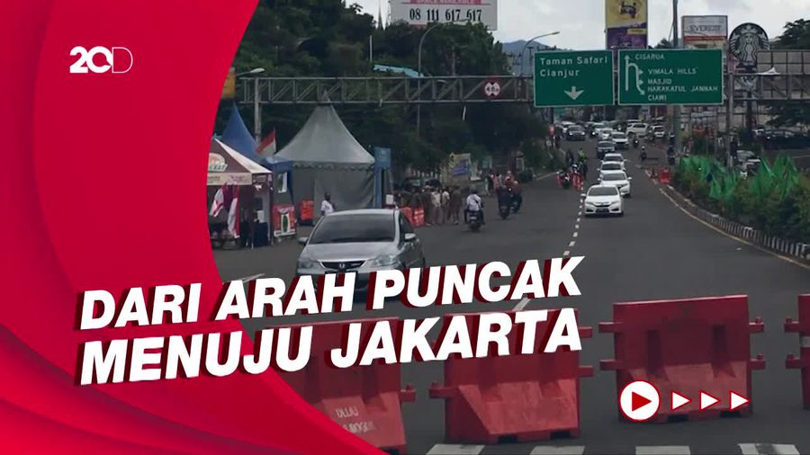 Simpang Gadog Macet, Petugas berlakukan Sistem One Way