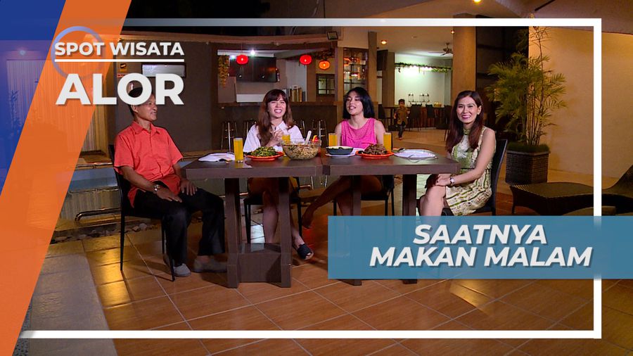 Makan Malam di Penginapan Alor Nusa Tenggara Timur