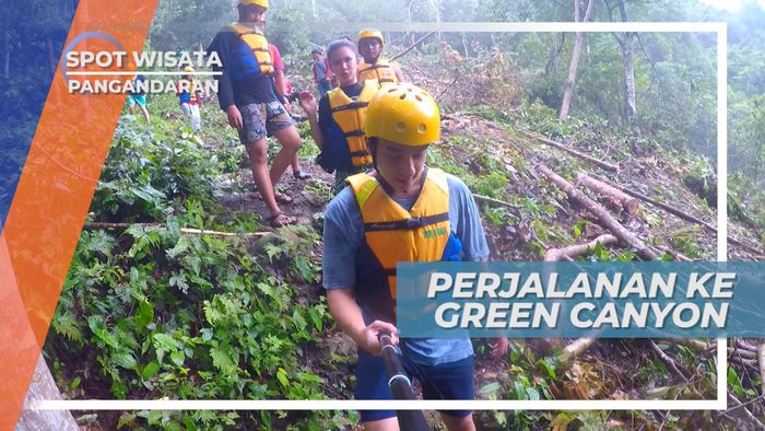 Melewati Jalan Terjal dan Licin Menuju Green Canyon Pangandaran