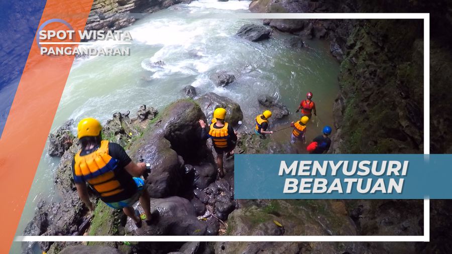Menghindari Arus Blender, Rintangan Body Rafting di Sungai, Pangandaran