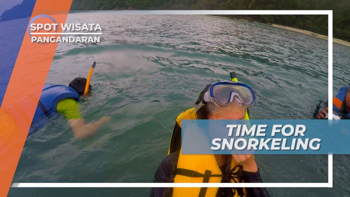 Snorkeling Menikmati Pemandangan Bawah Laut Pangandaran