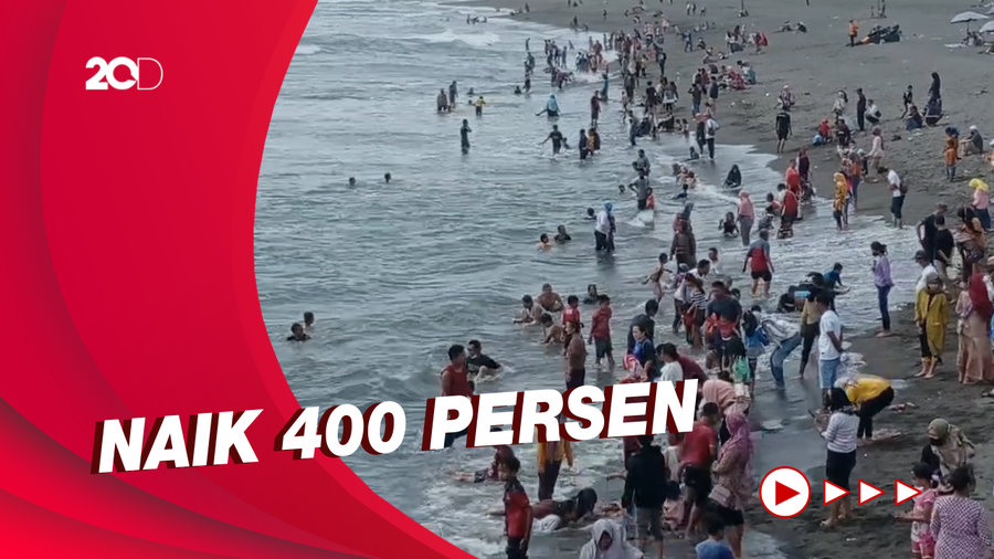 11 Ribu Lebih Pengunjung Padati Pantai Glagah Yogyakarta 