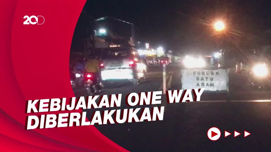 Libur Tahun Baru Berakhir, Lalu Lintas di Simpang Gadog Lancar