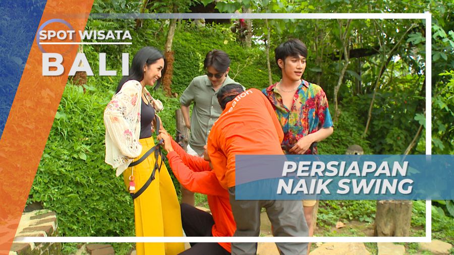Persiapan Mencoba Ayunan Raksasa ala Tegallalang Kabupaten Gianyar Bali
