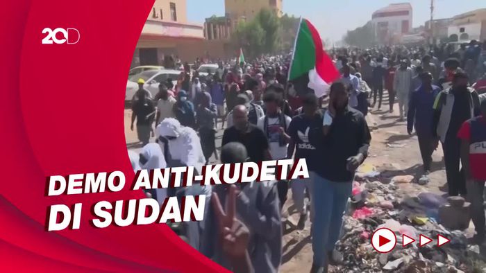 Demo Anti-Kudeta di Sudan, Massa Bentrok dengan Pasukan Keamanan