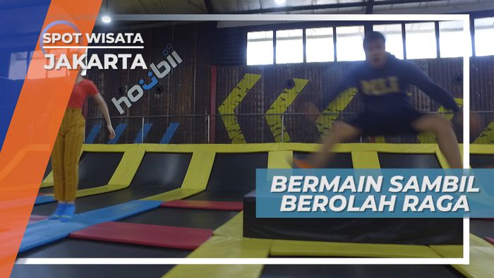 Lompat-lompatan, Serunya Bermain Trampolin Sambil Berolahraga, Jakarta