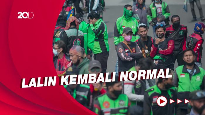 Aspirasi Diterima Kemenhub, Demo Driver Ojol di Patung Kuda Selesai