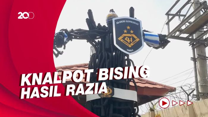 Penampakan Transformers dari Knalpot di Polres Tasikmalaya
