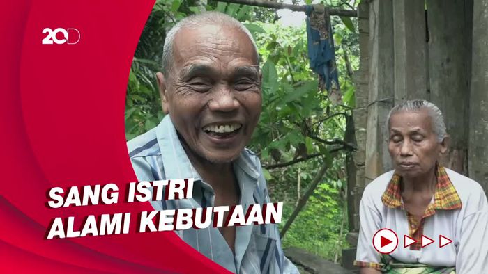 Pilu Pasutri Lansia di Polman, Hidup di Tengah Hutan dalam Gubuk Reyot