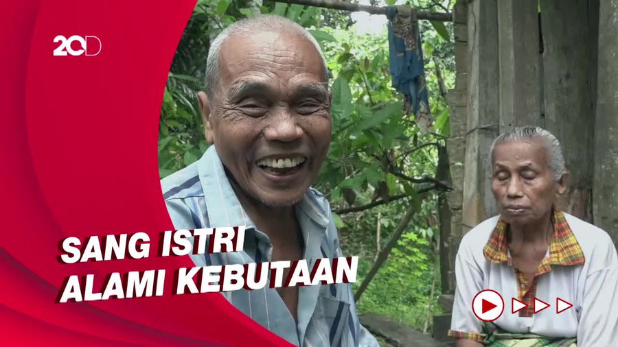 Pilu Pasutri Lansia di Polman, Hidup di Tengah Hutan dalam Gubuk Reyot