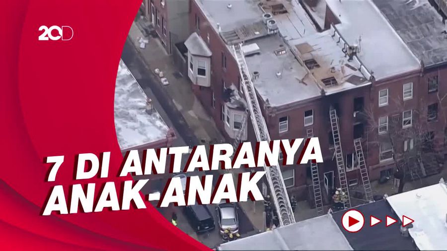 13 Orang Tewas dalam Kebakaran Bangunan 3 Lantai di AS