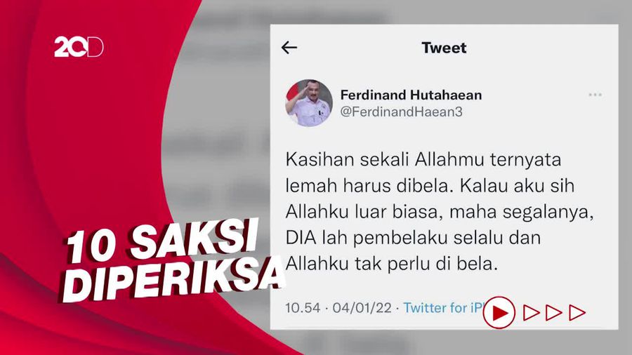 Kasus Allahmu Lemah Ferdinand Hutahaean Naik ke Penyidikan