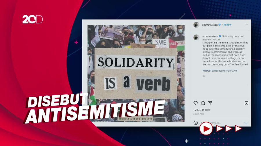 Sentilan Israel ke Emma Watson yang Unggah Postingan Pro-Palestina