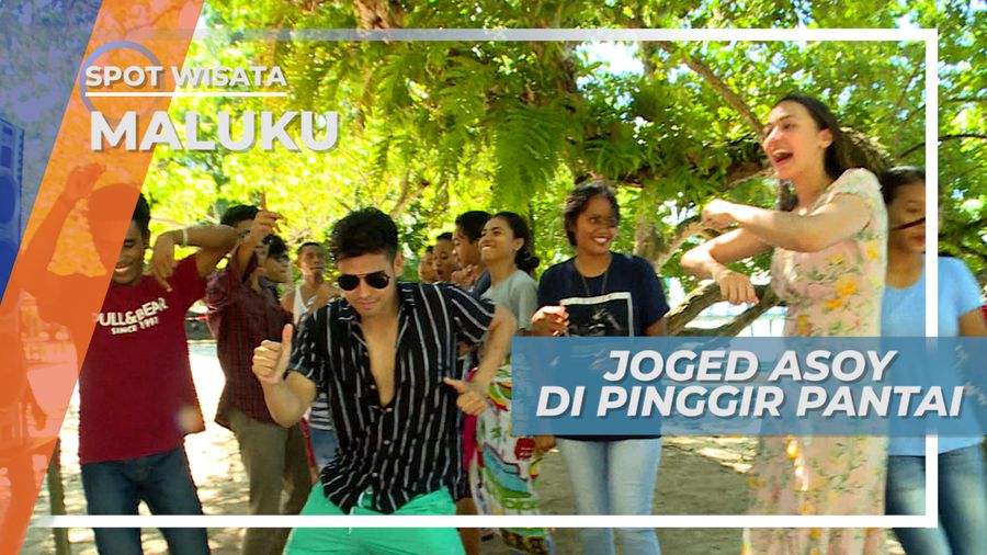 Asyiknya Berjoged Bersama Warga Pantai Liang Salahutu Maluku Tengah