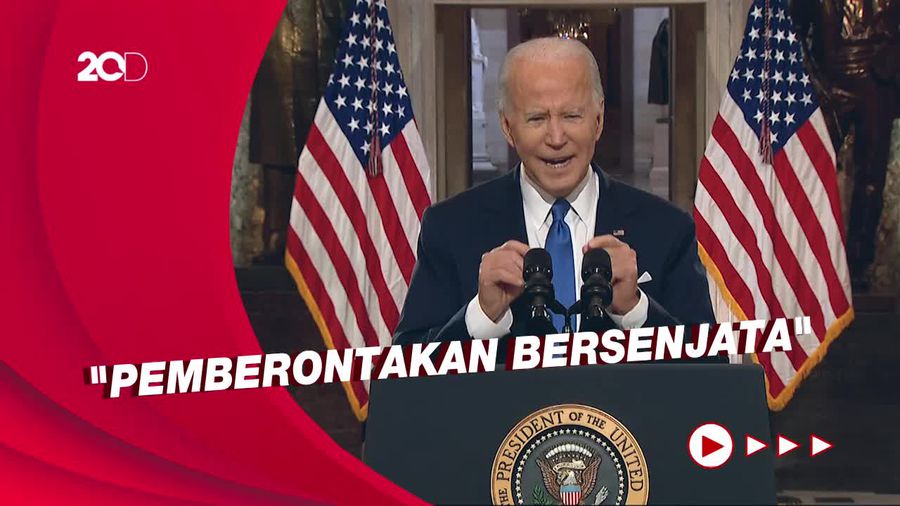 Serangan-serangan Biden ke Trump Diperingatan Setahun Penyerbuan Capitol