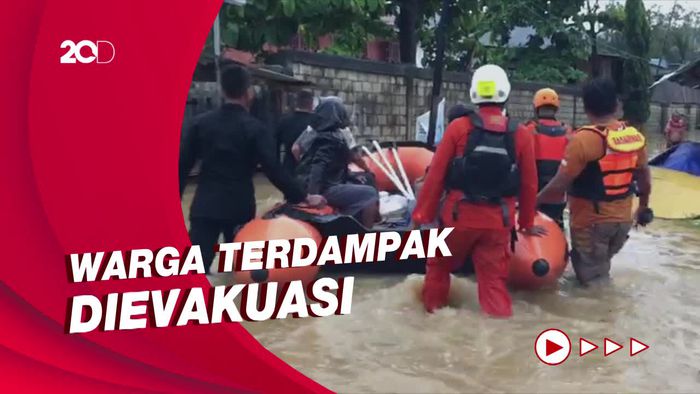 Banjir di Kota Jayapura Rendam Ratusan Rumah 