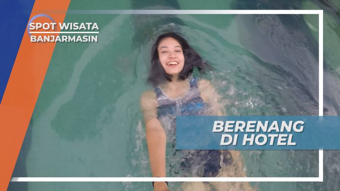 Berenang Seru di Kolam Penginapan Banjarmasin
