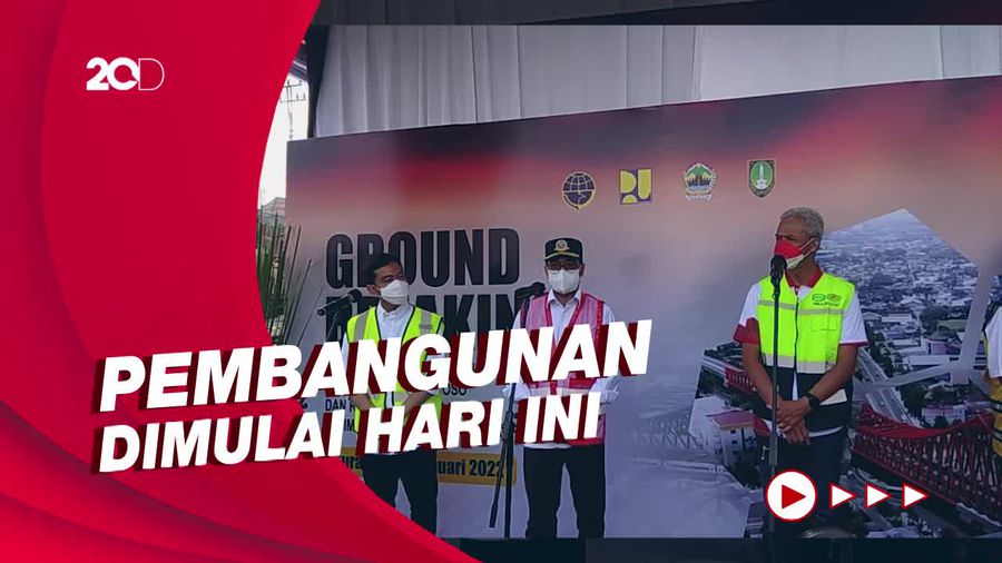 Menhub-Ganjar-Gibran Resmikan Pembangunan Rel Layang Joglo Solo