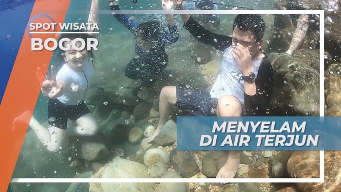 Menyelam di Dalam Air, Tantangan Seru di Curug Cibaliung Bogor