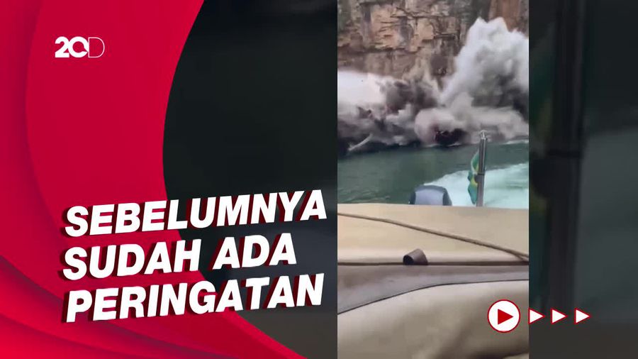 Fakta-fakta Insiden Batu Tebing di Brasil Timpa Kapal Wisata