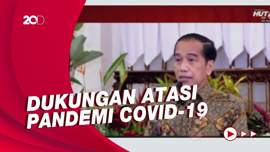 Jokowi Ucapkan Terima Kasih untuk PDIP Atas Dukungan di Masa Sulit