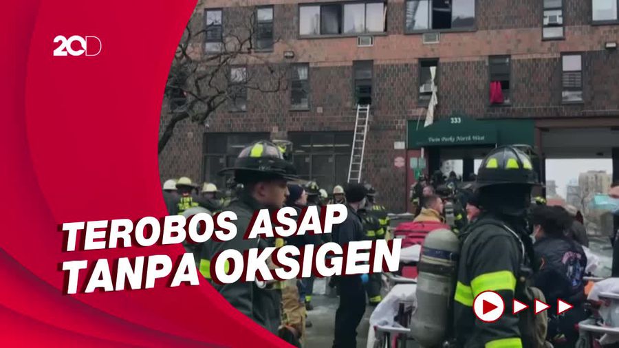 Penghuni Apartemen Terjebak Kebakaran, Petugas Berjuang Selamatkan Nyawa