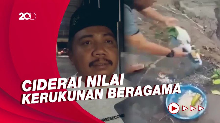 Pria Buang Sesajen di Lokasi Erupsi Semeru, Kemenag: Berdakwah Jangan Merusak!