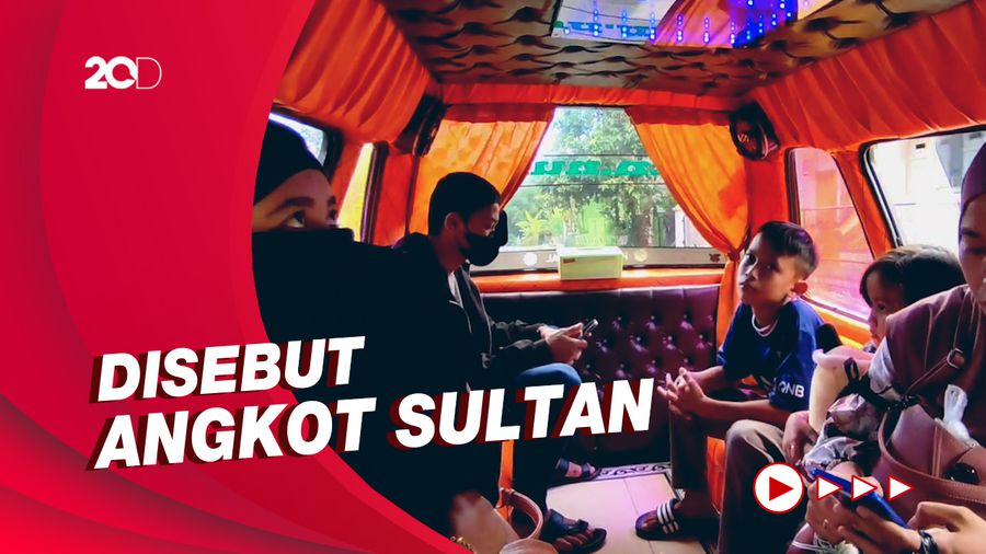 Isi Angkot Mewah di Ciamis yang Viral, Ada Sofa dan Lantai Keramik