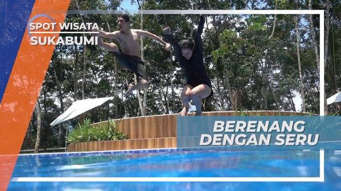 Berenang dan Bermain di Kolam Penginapan Sukabumi Jawa Barat
