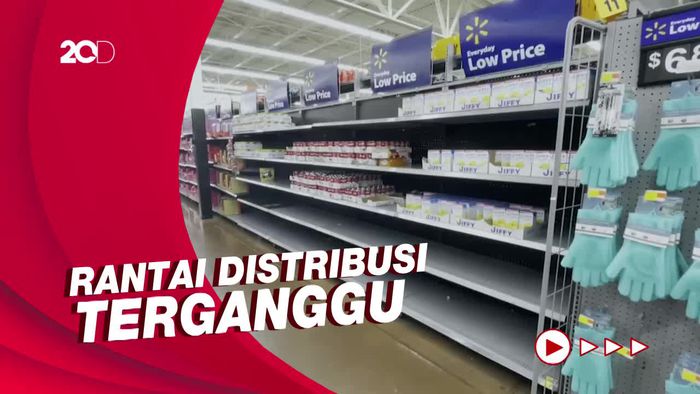 Gegara Omicron, Supermarket di AS Kekurangan Stok Pasokan