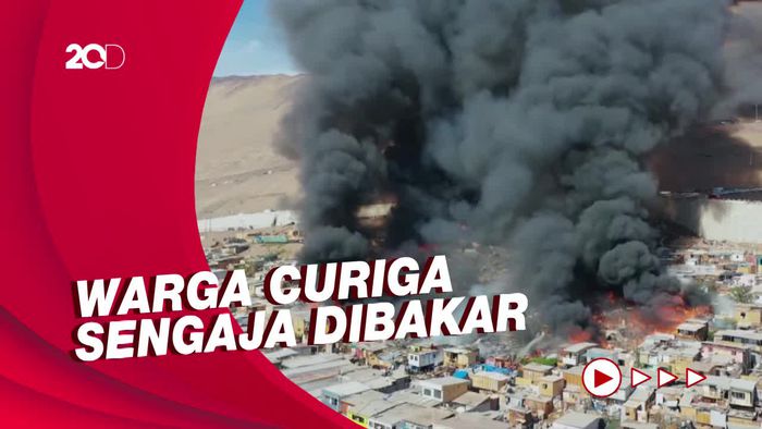 Ratusan Rumah di Permukiman Padat Penduduk Hangus terbakar