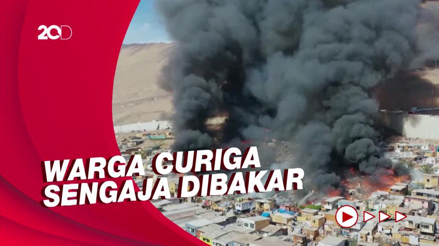 Ratusan Rumah di Permukiman Padat Penduduk Hangus terbakar