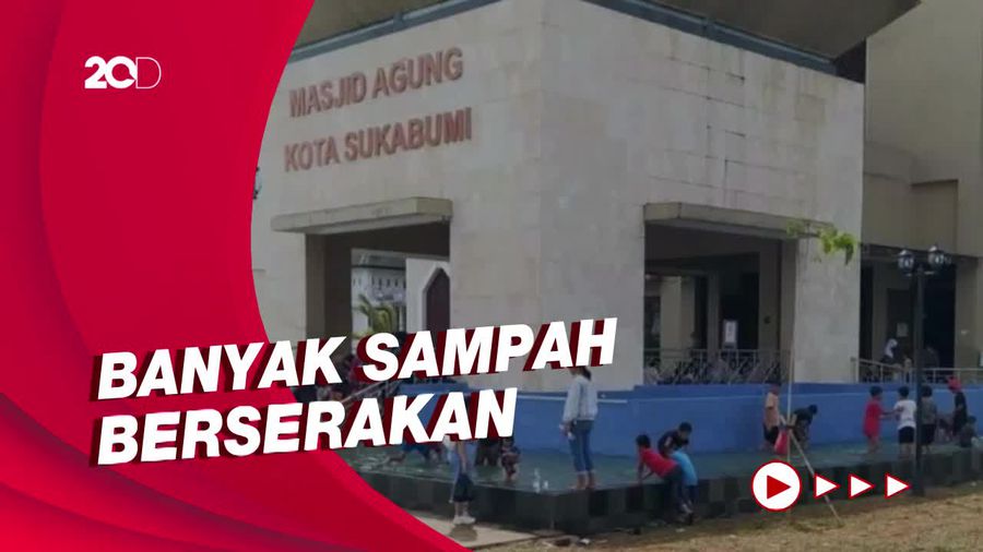 Kolam Ikan Masjid di Sukabumi Jadi Tempat Renang Anak Bikin Wali Kota Geram