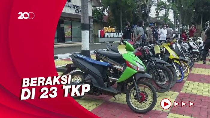 2 Pelaku Curanmor di Purwakarta Diringkus, 17 Motor Jadi Barbuk