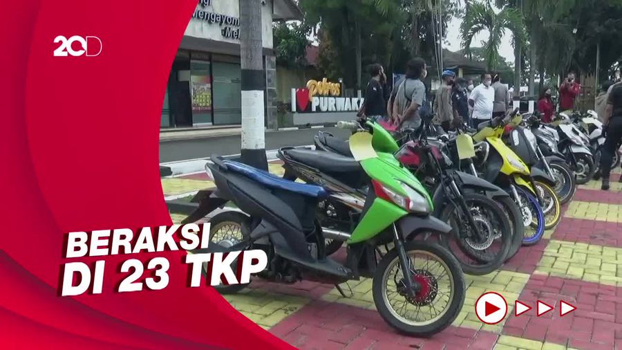 2 Pelaku Curanmor di Purwakarta Diringkus, 17 Motor Jadi Barbuk