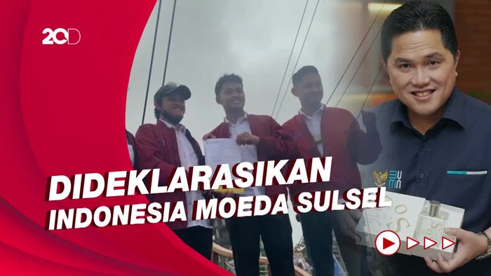 Relawan Sulsel Deklarasikan Erick Thohir Jadi Capres 2024 di Atas Pinisi