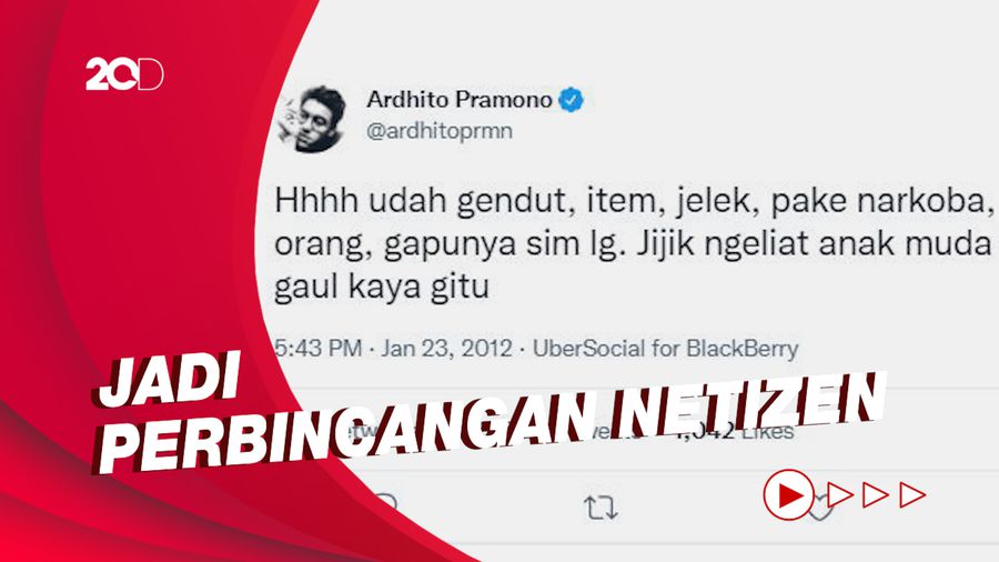 Cuitan Ardhito Pramono soal Narkoba Kembali Disorot