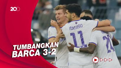 Menangi El Clasico, Real Madrid ke Final Piala Super Spanyol
