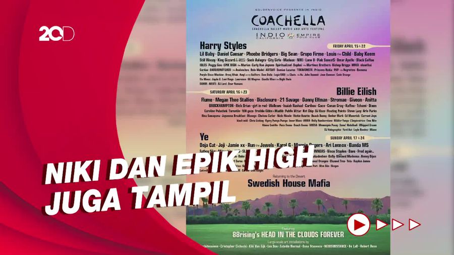 Harry Styles, Kanye West hingga Billie Eilish Ramaikan Coachella 2022