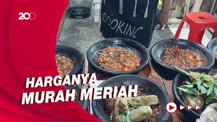 Sensasi Makan Sambelan Cobek Bakar di Surabaya