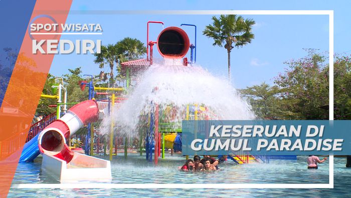Seru-seruan Bermain Air di Gumul Paradise Kediri