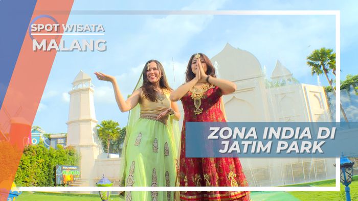 Seru-seruan Menari Ala India di Depan Taj Mahal di Zona India, Malang