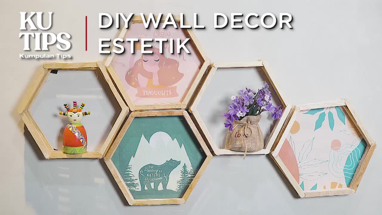 KuTips DIY Wall Decor Estetik Low Budget, Kuy Dicoba!