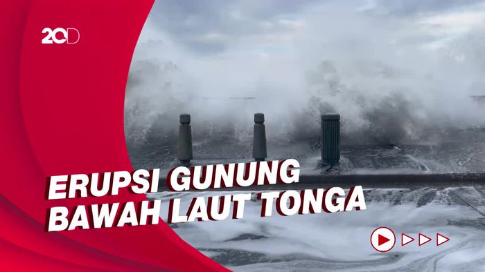Penampakan Pantai Barat AS Usai Erupsi Gunung Bawah Laut Tonga