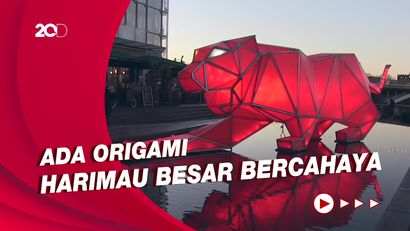 Kemilau Instalasi Festival Cahaya Pembangkit Listrik di Inggris