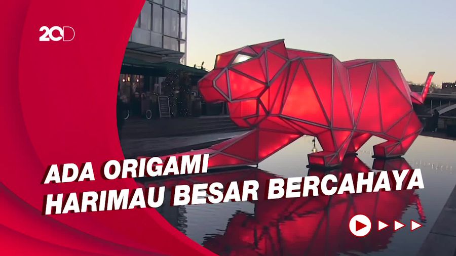 Kemilau Instalasi Festival Cahaya Pembangkit Listrik di Inggris