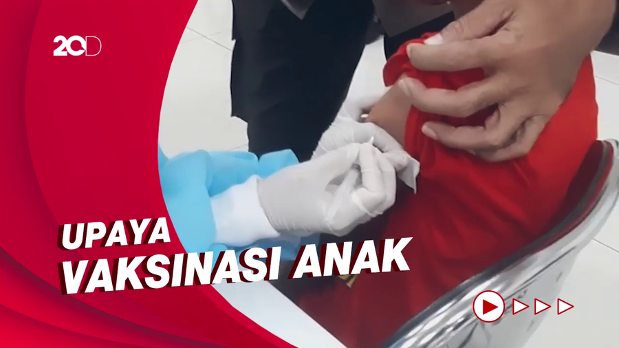 Hiburan Odong-odong Ramaikan Vaksinasi Anak di Jaktim